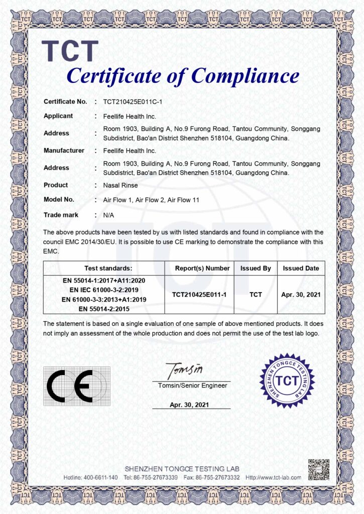 CE certificates for consumer goods
