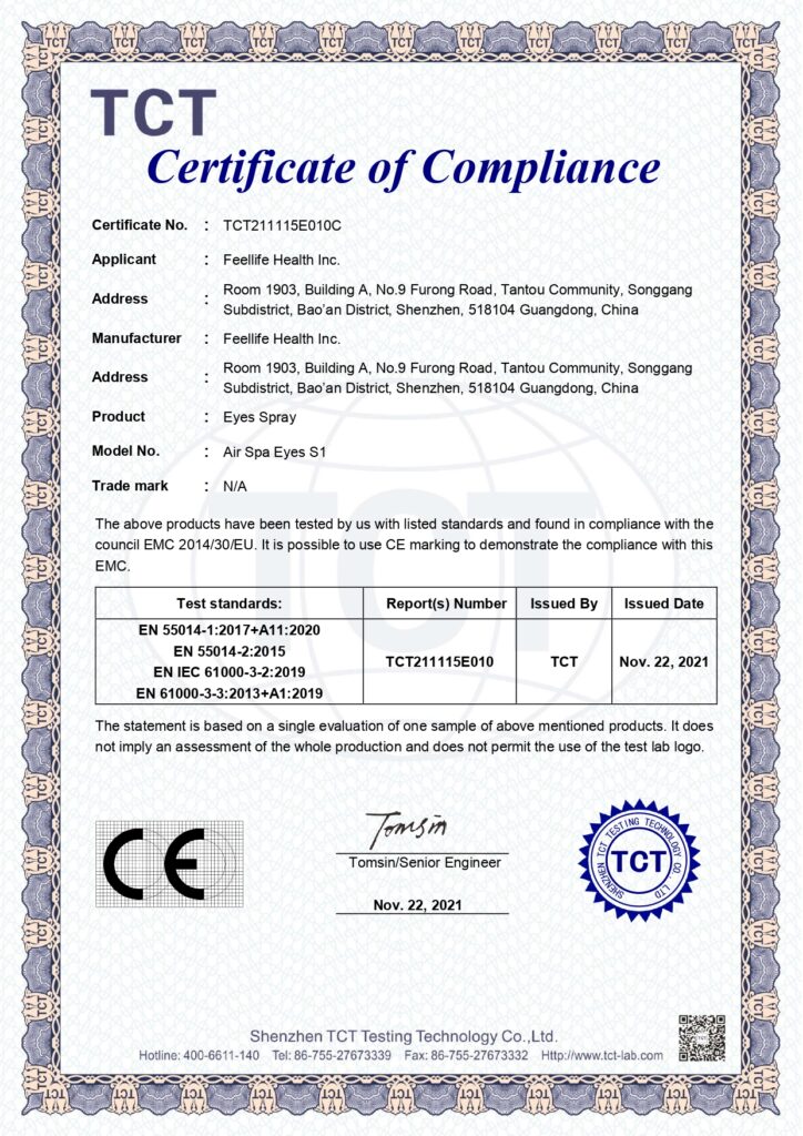 CE certificates for consumer goods